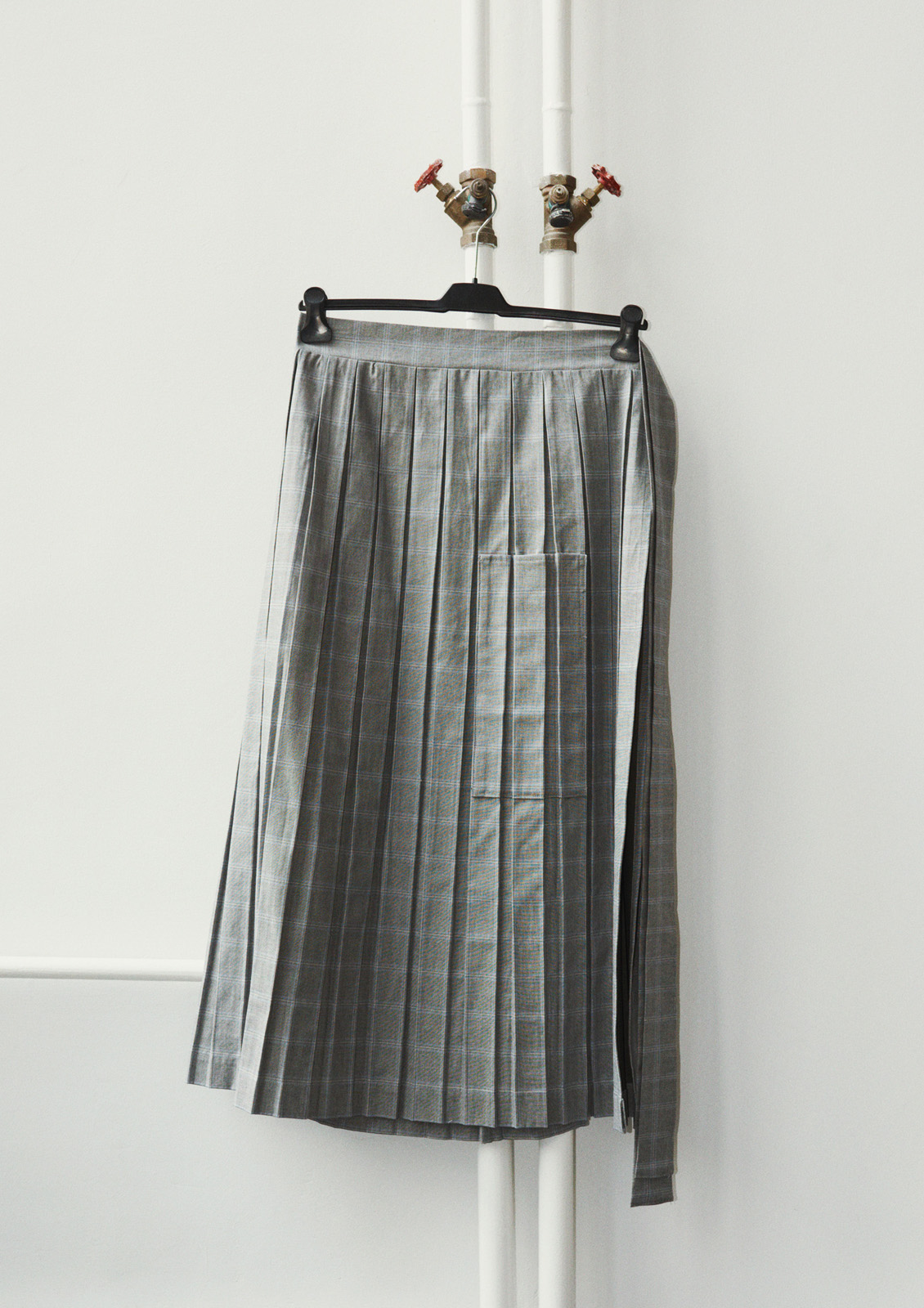 Nadine Goepfert Basic Fit, Checked Wrap Skirt, Tight